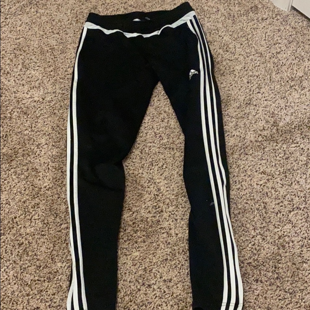 Black Adidas sweatpants